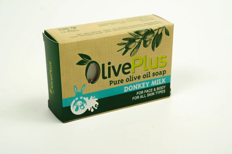 Oliveplus mydło oliwkowe z oślim mlekiem 100g – zdjęcie 2