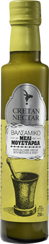 Cretan Nectar Winny ocet balsamiczny z miodem i musztardą 250ml