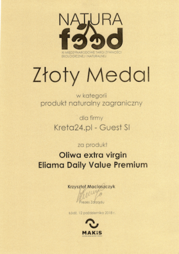 Eliama oliwa extra virgin Daily Value Premium 500ml – zdjęcie 2