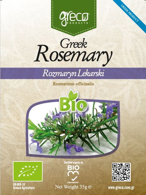 Greco rozmaryn (rosmarinus officinalis) 35g BIO – zdjęcie 3