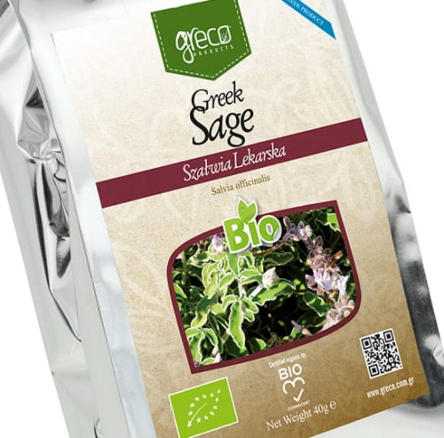 Greco szałwia (salvia officinalis) 40g BIO