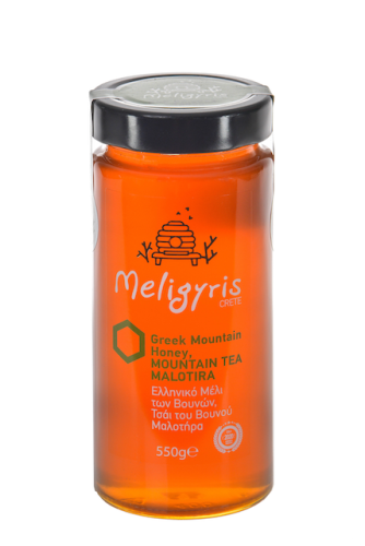 Meligyris miód z Krety malotira (herbata  górska,  gojnik) 550g BB.10.2026