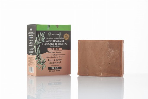 Evergetikon naturalne mydło z różową glinką 120-140g