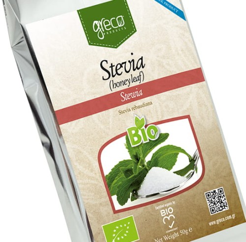 GReco Liście stewia (stevia rebaudiana) 50g BIO