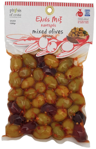 Physis of Crete oliwki niedrylowane mix z chilli 250g