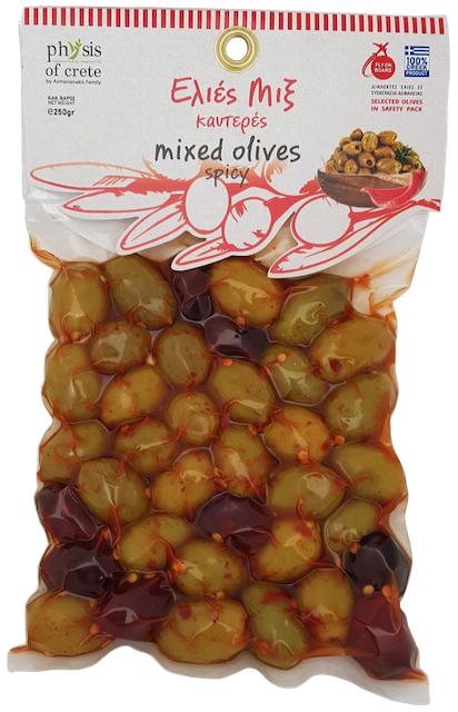 Physis of Crete oliwki niedrylowane mix z chilli 250g