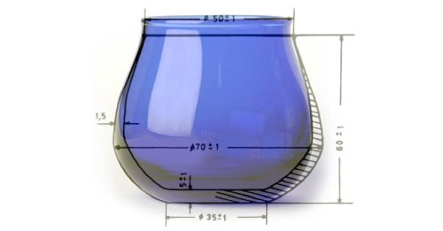 Fara naczynie do profesjonalnej degustacji oliwy cobalt blue 14ml