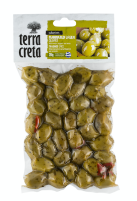 Oliwki Terra Creta zielone niedrylowane 250g