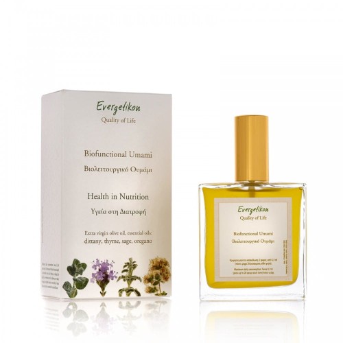 Evergetikon oliwa extra virgin biofunkcjonalna Umami z olejkami eterycznymi 100ml BIO