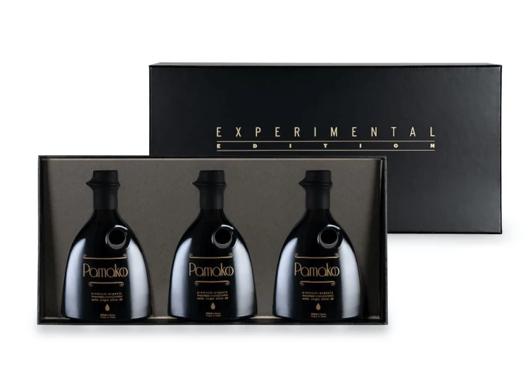Pamako oliwa wczesnego zbioru extra virgin ultra premium Experimental Edition zestaw 3x250ml BIO