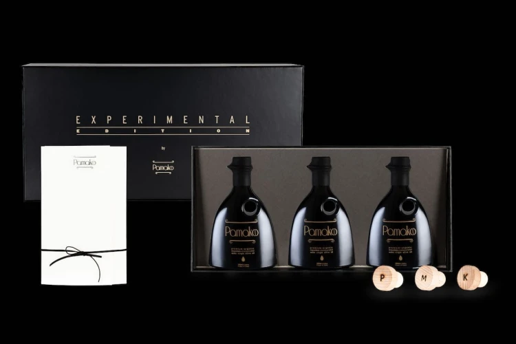 Pamako oliwa wczesnego zbioru extra virgin ultra premium Experimental Edition zestaw 3x250ml BIO – zdjęcie 3