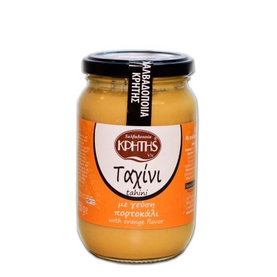 Cretan Halva pasta sezamowa (tahini) o smaku pomarańczowym 350g