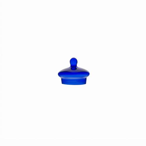 Fara szklana przykrywka do naczynia degustacyjnego z uchwytem "cobalt blue"