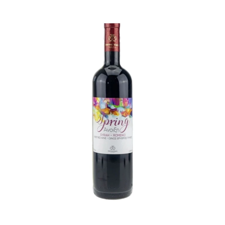 Pnevmatikakis wino czerwone słodkie z Krety Spring (Syrah & Romeiko) 750ml
