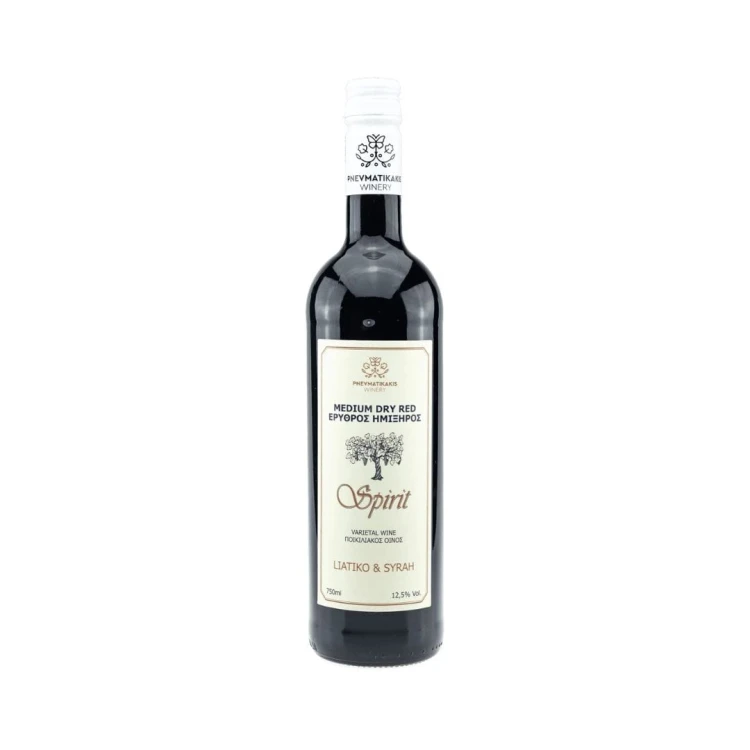 Pnevmatikakis wino czerwone półwytrawne z Krety Spirit (Liatiko & Syrah) 750ml