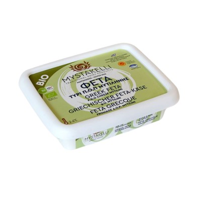 Mystakelli Ser Feta P.D.O. Mytilini Lesvos w solance 200g BIO