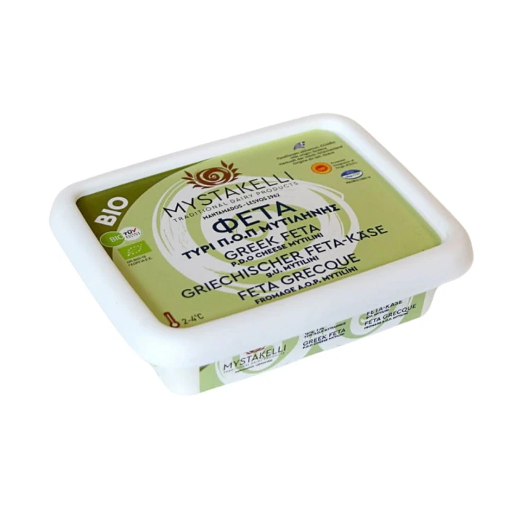 Mystakelli Ser Feta P.D.O. Mytilini Lesvos w solance 200g BIO