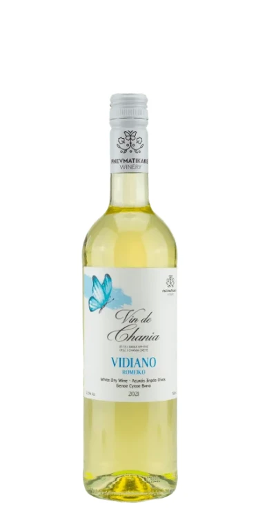 Pnevmatikakis wino białe wytrawne z Krety Vin de Chania (Vidiano & Romeiko) 750ml
