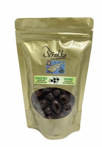 Strakka ciemne oliwki cypryjskie (artites) solone 200g BIO