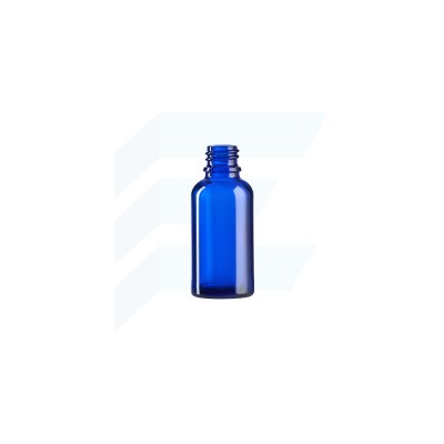 Emcor butelka szklana 30ml niebieska z nakrętką