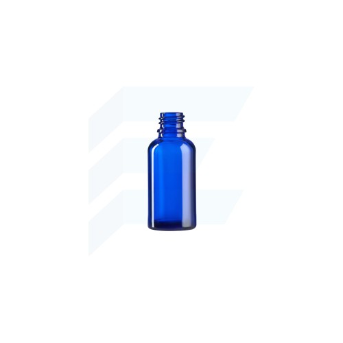 Emcor butelka szklana 30ml niebieska z nakrętką