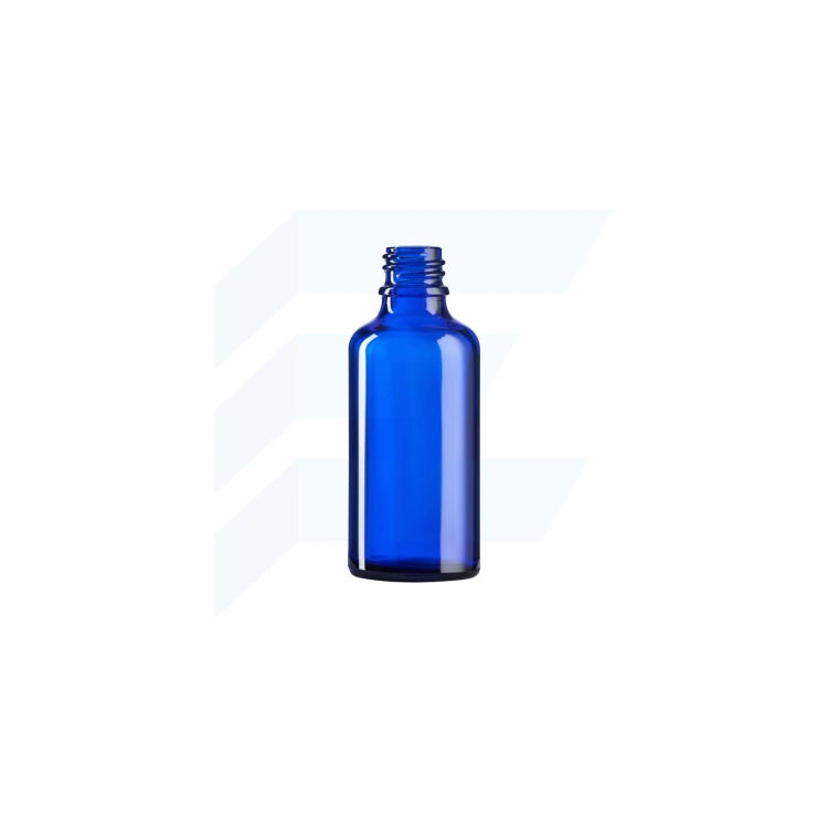 Emcor butelka szklana 50ml niebieska z nakrętką