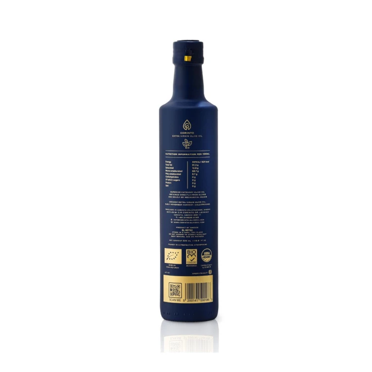 Corinto oliwa extra virgin Manaki 500ml BIO – zdjęcie 2