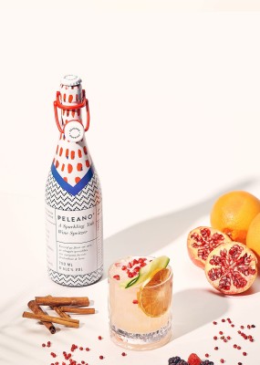 Greckie wino musujące Peleano Spritzer Lime 6% Alc 750ml