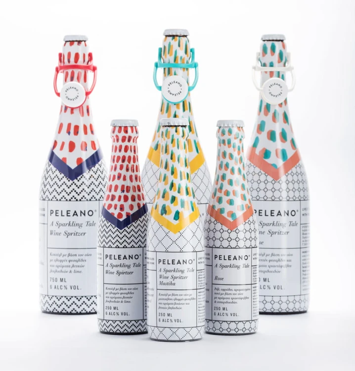 Greckie wino musujące Peleano Spritzer Mastiha 6% Alc 750ml – zdjęcie 3