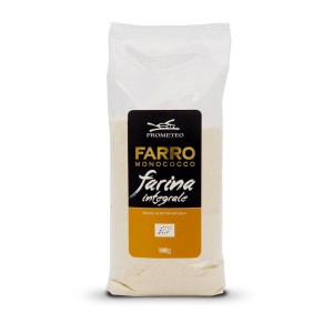 Prometeo: Mąka mąka pełnoziarnista z pszenicy samopszy (einkorn) 1kg BIO Wyprzedaż BB. 11.2026