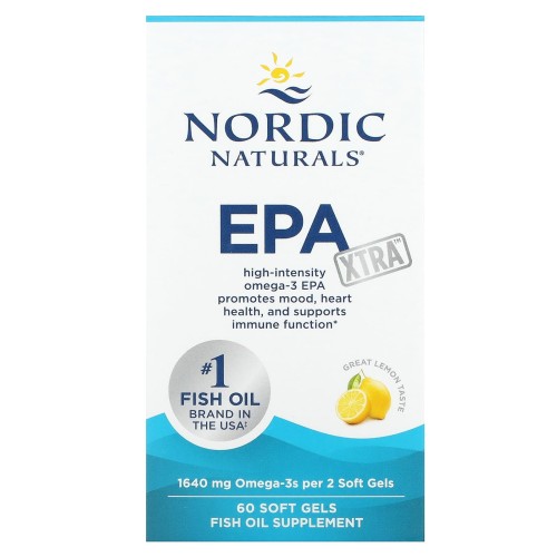 Nordic Naturals EPA Xtra Fish Oil 1640 mg cytryna 60 kapsułek