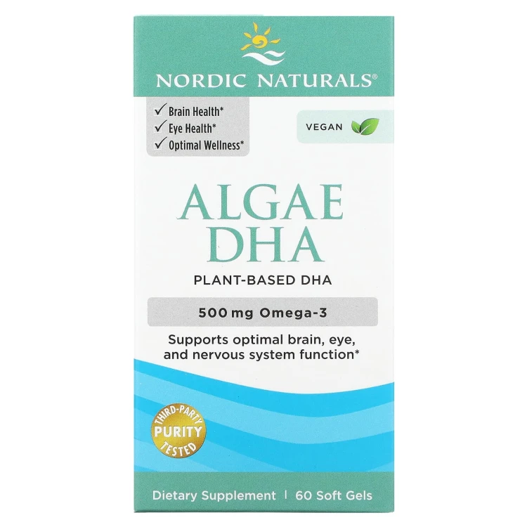 Nordic Naturals Algae DHA 500 mg 60 kapsułek
