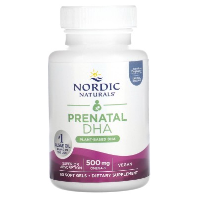 Nordic Naturals Prenatal DHA Vega 500 mg 60 kapsułek