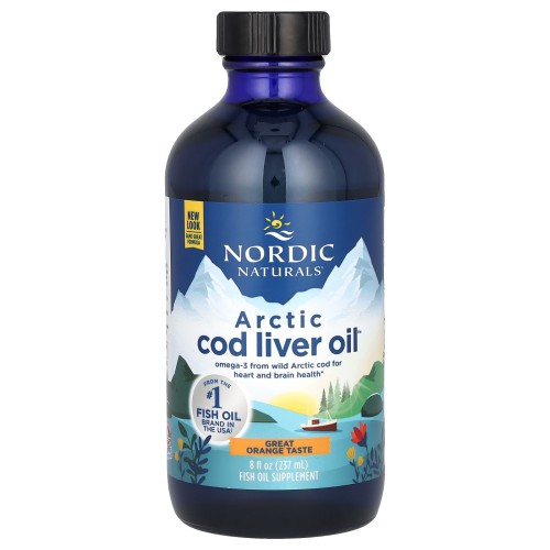 Nordic Naturals Arctic Cod Liver Oil 1060 mg pomarańcza 237 ml