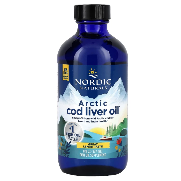 Nordic Naturals Arctic Cod Liver Oil 1060 mg cytryna 237 ml
