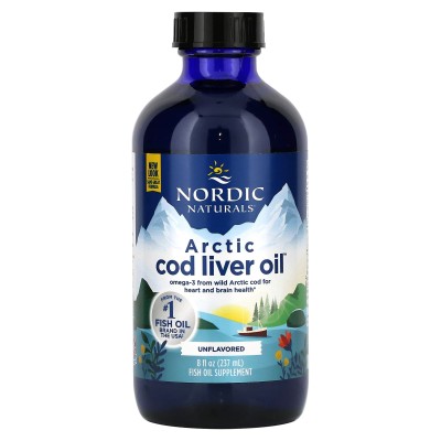 Nordic Naturals Arctic Cod Liver Oil 1060 mg bezsmakowy 237 ml