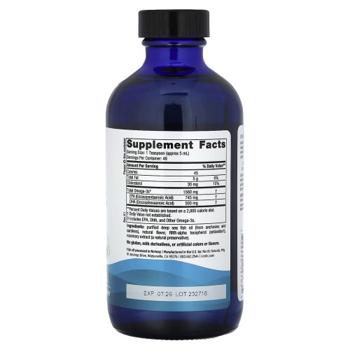 Nordic Naturals Omega-3 1560 mg cytryna 237 ml – zdjęcie 2