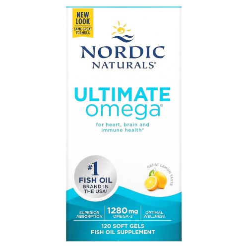 Nordic Naturals Ultimate Omega 1280 mg cytryna 120 kapsułek