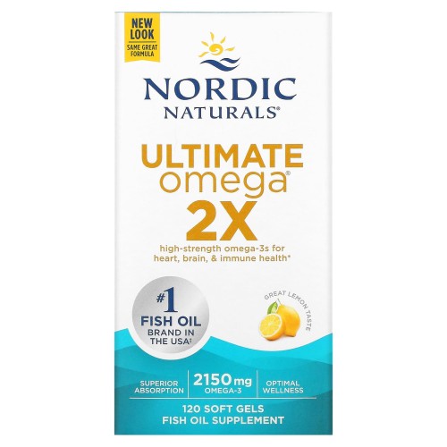 Nordic Naturals Ultimate Omega 2X 2150 mg cytryna 120 kapsułek