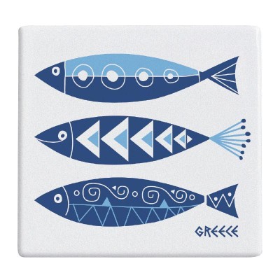 Kedima Magnes kwadratowy Ryby 7,5×7,5 cm