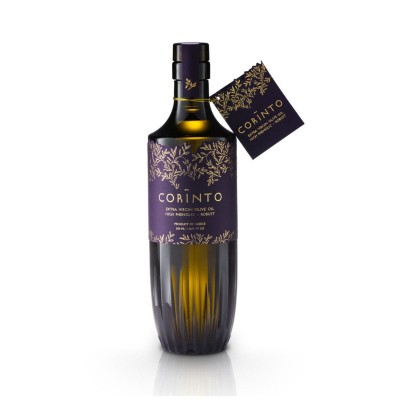 Corinto oliwa extra virgin Koroneiki/Nemoutiana 500ml (NMR: Suma 639 mg/kg , Index D1 301 mg/kg)
