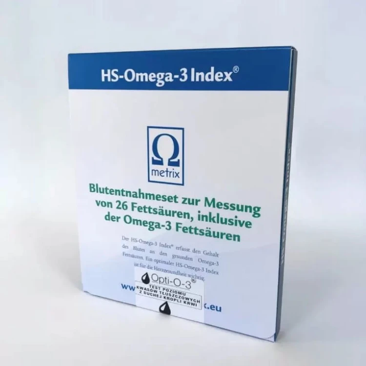 Igennus OPTI O-3 Test poziomu kwasów tłuszczowych w laboratorium Omegametrix GmbH Niemcy – zdjęcie 3