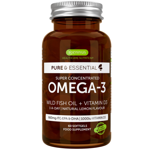 Igennus Omega 3 650mg EPA/DHA z vitaminą D3 60kaps