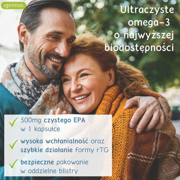 Igennus Pharmepa RESTORE Omega 3 EPA 1000 mg 60 kapsułek – zdjęcie 6
