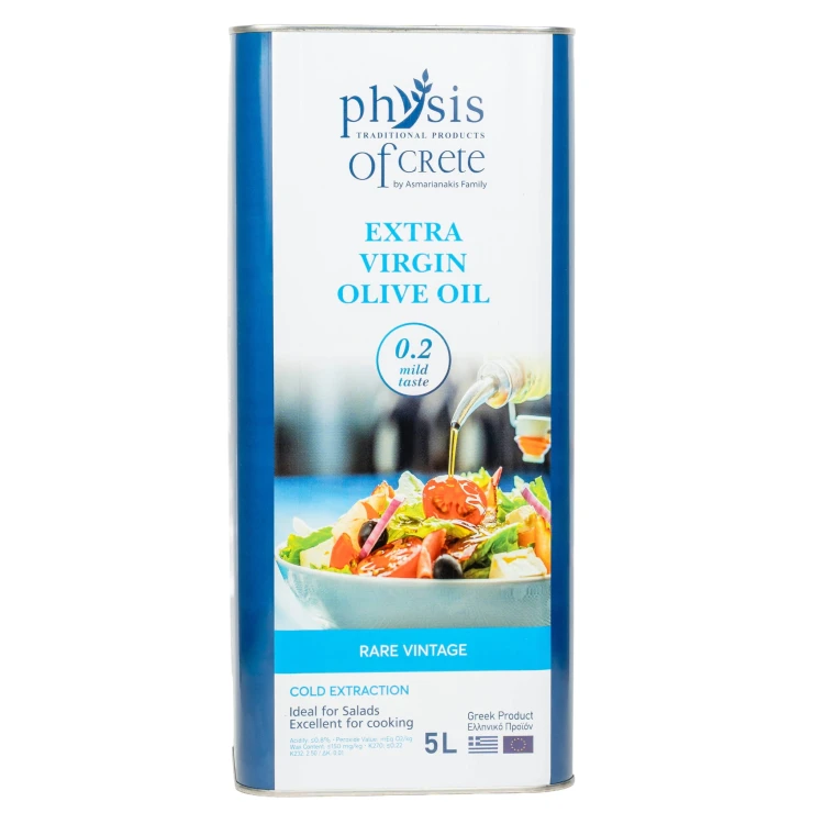 Physis of Crete oliwa extra virgin łagodna do sałatek 5l