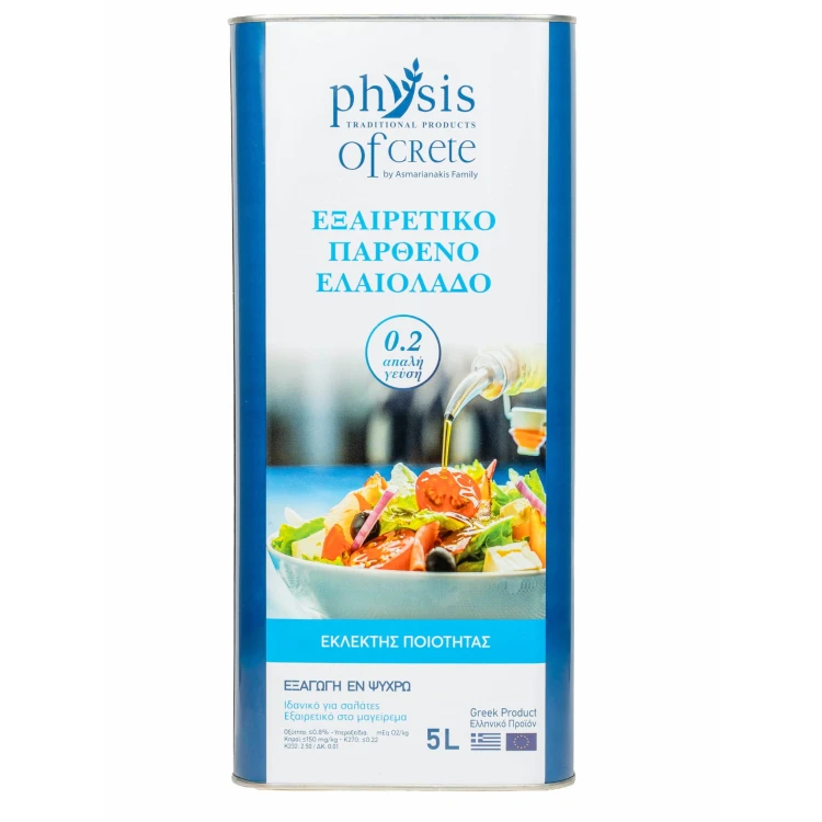 Physis of Crete oliwa extra virgin łagodna do sałatek 5l – zdjęcie 3
