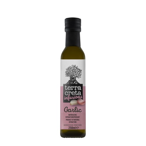 Terra Creta Oliwa Extra Virgin infuzowana Czosnek 250 ml