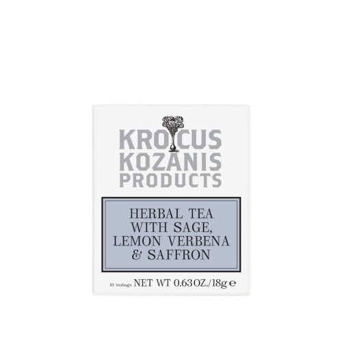 Krocus Kozanis herbata rooibos z szałwią, werbeną i szafranem (10 torebek) 18g
