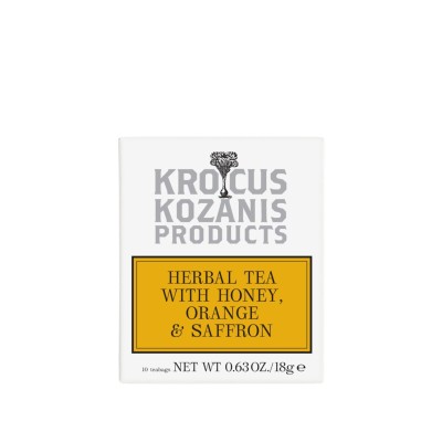 Krocus Kozanis herbata ziołowa z miodem, pomarańczą i szafranem (10 torebek) 18g