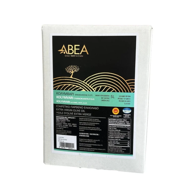 ABEA oliwa extra virgin Kolymvari Chania PDO bag-in-box 5L